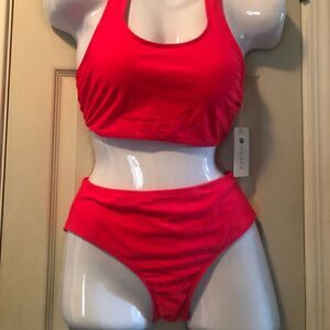 Holipick red/ pink XS padded bikini swimsuit